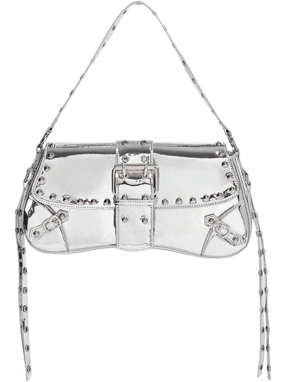 Women's Y2K Purse Mini Goth Punk Shoulder Bag Leather Studded Purse